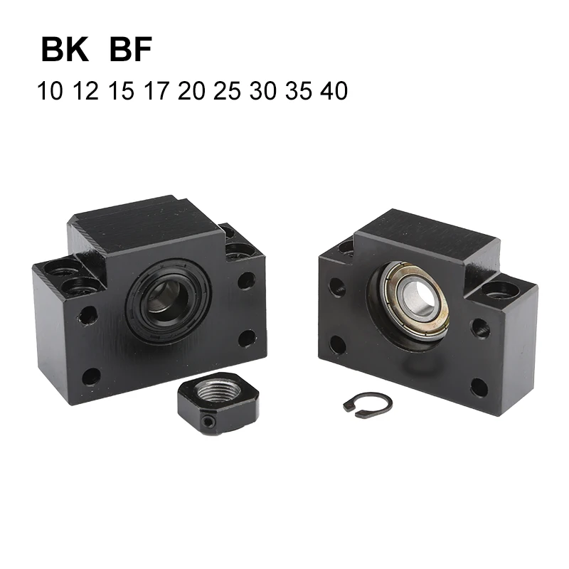 Sfu Ball Screw End Machine Bracket Bk Bf Ek Ef10 15 17 25 30 Screw Support Connector Bearing Block Cnc 3d Printer Accessories