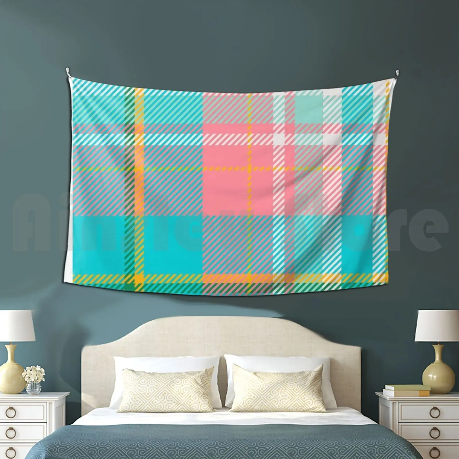 Tartan Scotland Tapestry Living Room Bedroom Tartan Scottish Outlander Black Scotland Clan Red Sassenach Scot Scots