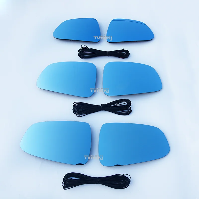 1 pair Side rearview mirror blue glass lens For Tesla Model 3 S Model X Y Wide Angle View anti glare door mirror wing ModelS