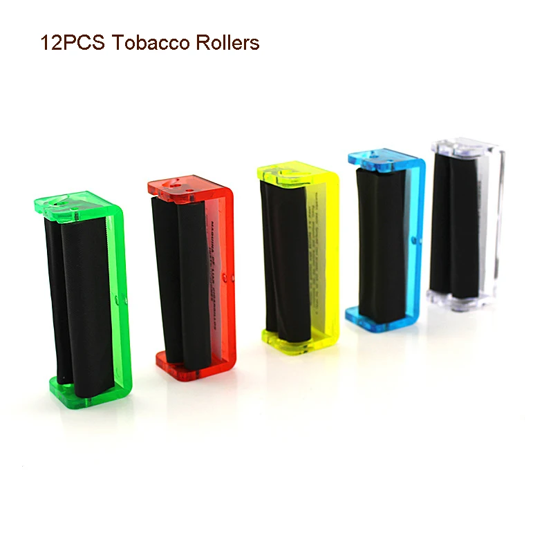 

12pcs 70mm Easy Manual Tobacco Roller Hand Cigarette Maker Rolling Machine Tool Machine Tool Cigarette Wrapping Machine Filter