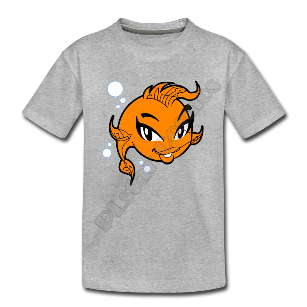 GIRL Fish Cartoon Kids T-Shirt 3D All Over Printed Kids t shirts Boy For Girl Funny Animal Summer Short Sleeve 02