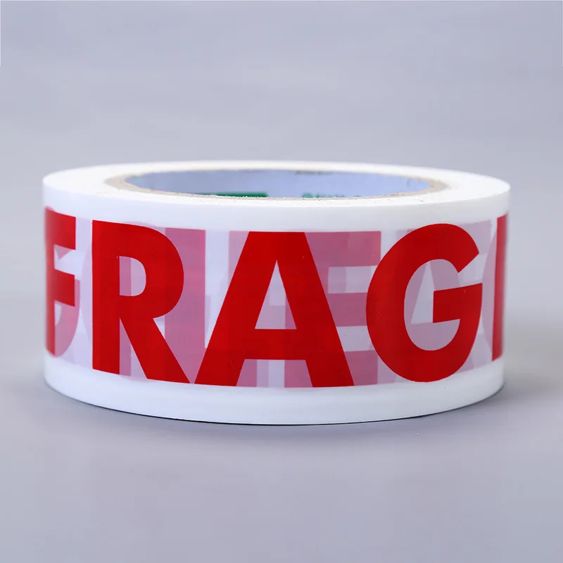 4.8cm x 100M FRAGILE Packaging Tape BOPP Sealing Tapes Logistics Express Box Adhesive Tape Business Supplies