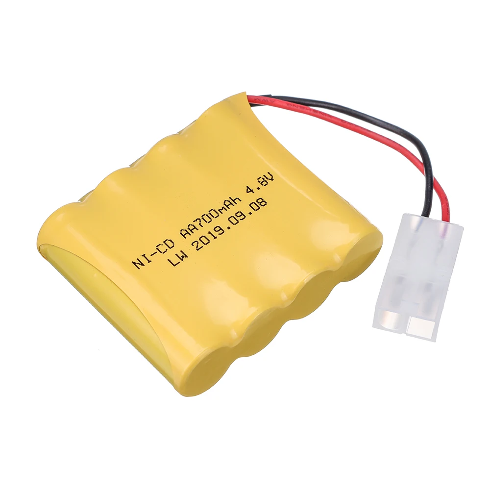 Rechargeable 4XAA Battery Pack Remote Control Toy Car Battery 4.8V 700mAh Ni-CD Battery With 4.8V Charger 4.8V Ni-CD