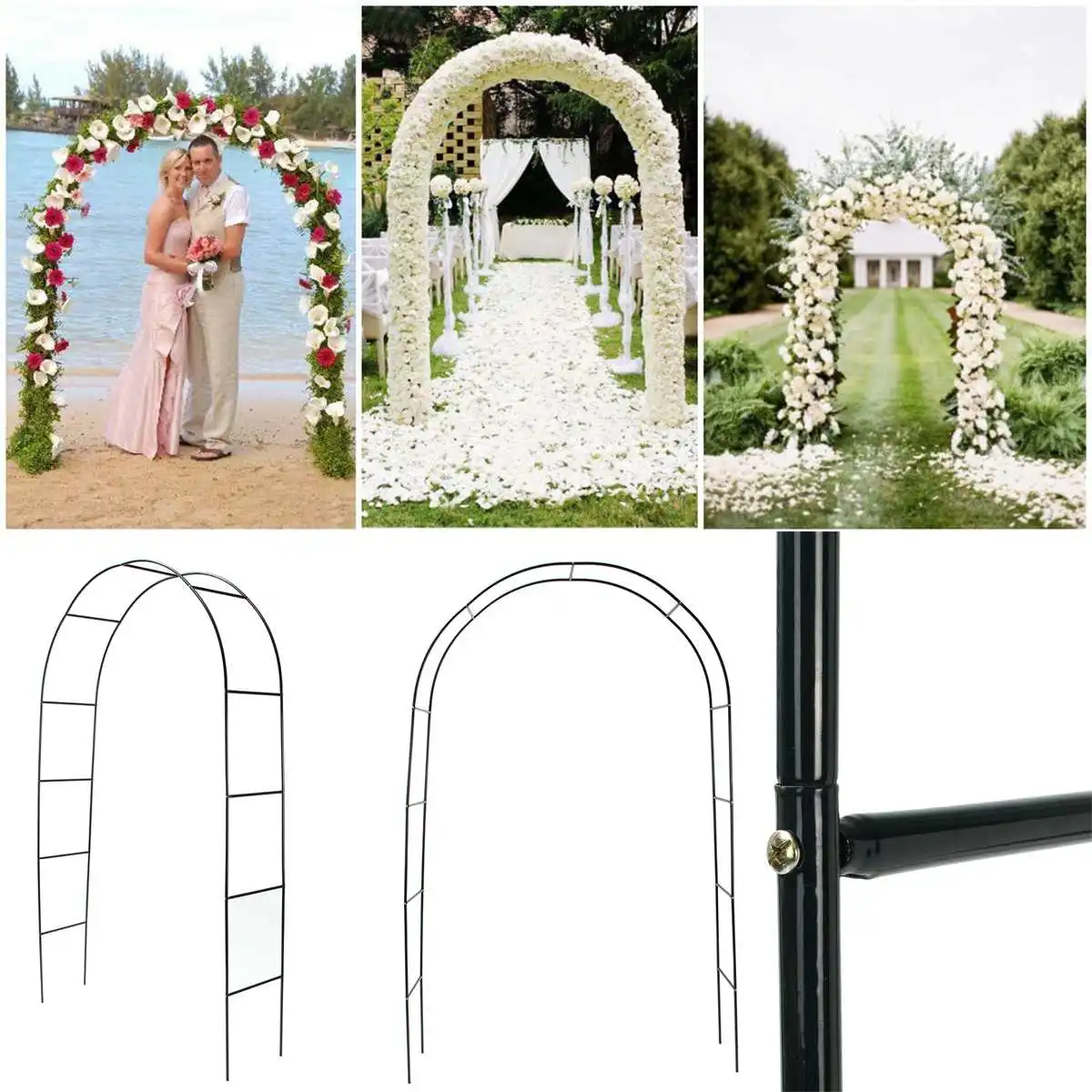 Wedding Arch Decorative Garden Backdrop Pergola Iron Stand Flower Frame For Marriage birthday wedding Party Decoration DIY Arch