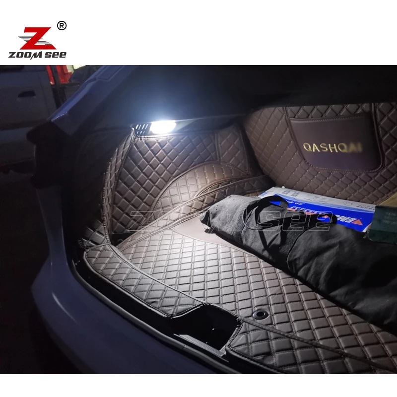 Perfect Canbus LED Bulb Interior Reading Dome + License Plate Light kit For Nissan Qashqai J10 J11 J12 2007-2020 2021 2022