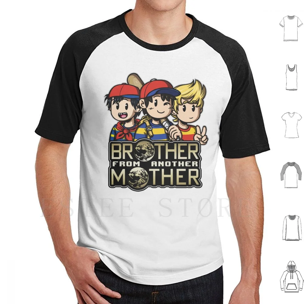 Another Mother Trio ( Ness , Ninten & Lucas ) T Shirt DIY Big Size 100% Cotton Ninten Ness Lucas Earthbound Earth Bound 0