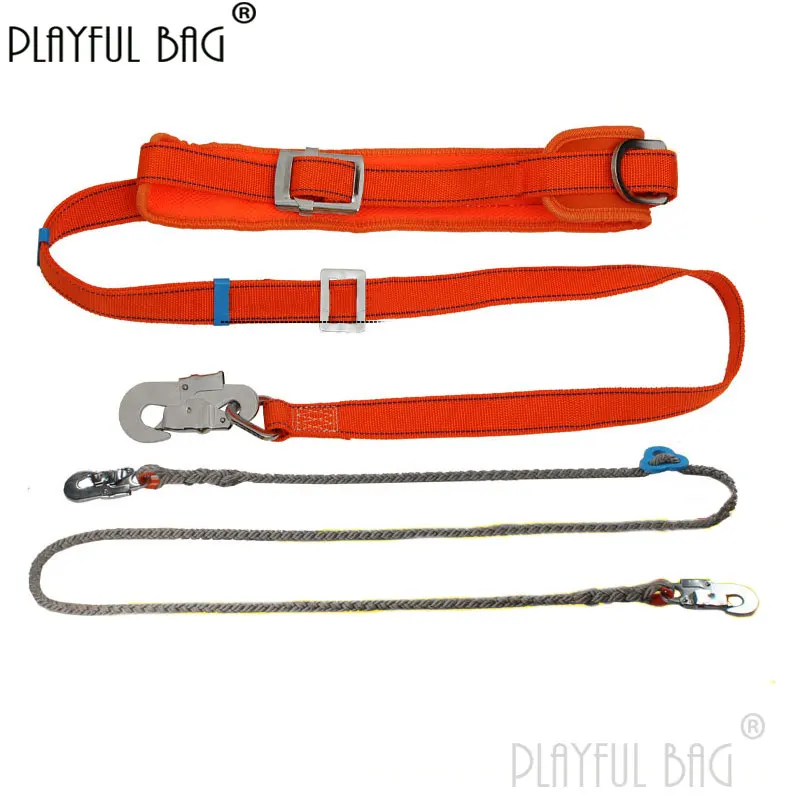 

Playful bag Thicken safety belt for electrician fence work Fall protection Construction electrician single waist belt ZL129