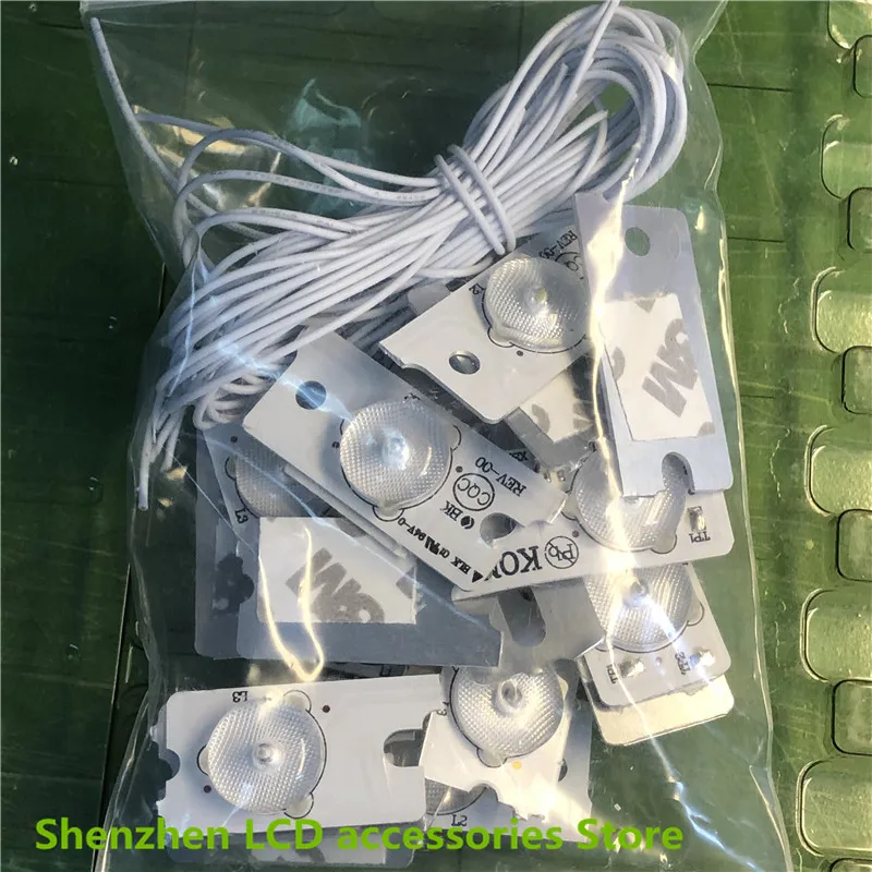 30PCS 100%NEW high quality 6V SMD Lamp Beads with Optical Lens Fliter for Konka 32-65 inch LED TV Repair  KDL48SS618U 35018539