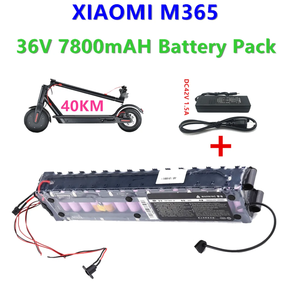 

Original 36V 7800mAh Battery Pack For Xiaomi M365/Pro/S1 Special Battery Pack 36V Battery 7800mAh Riding 40km BMS+Charger