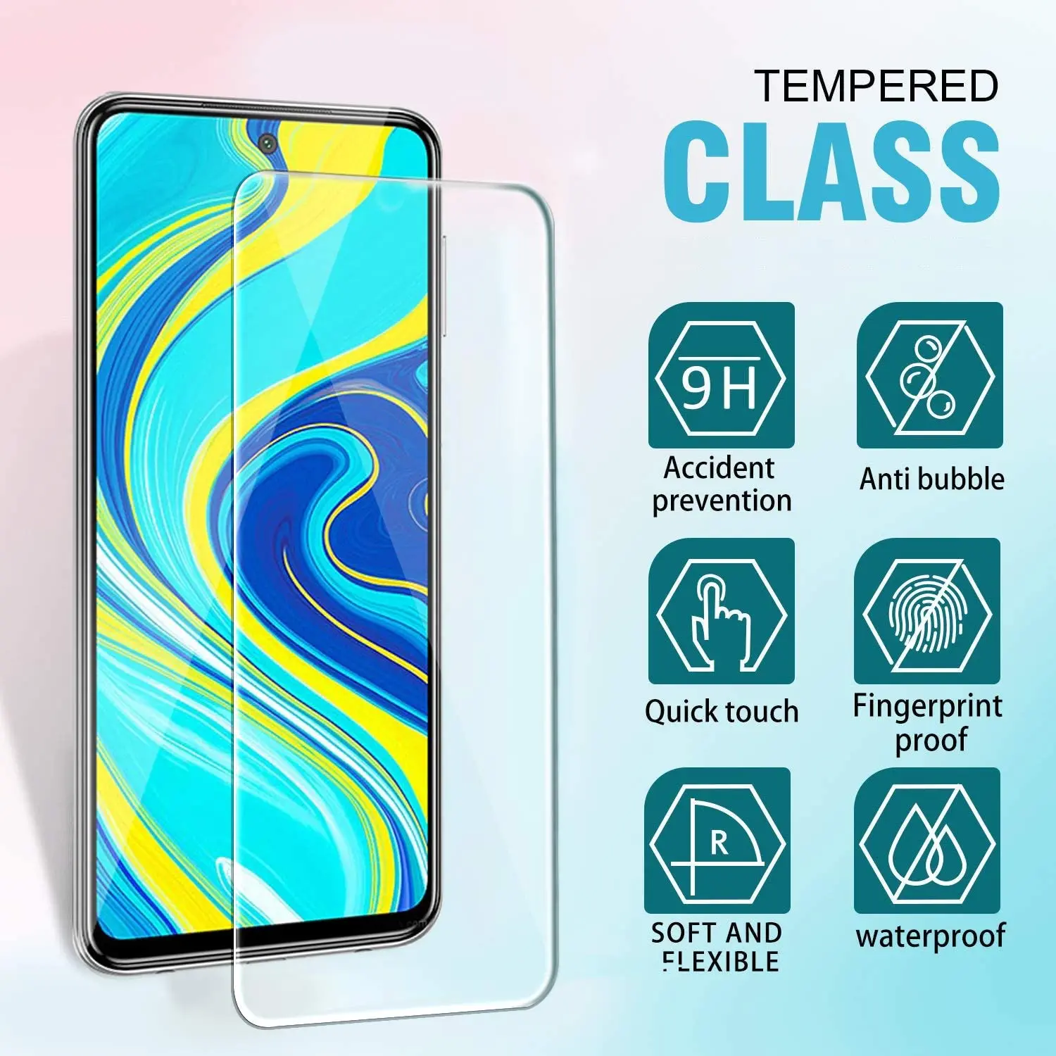 Tempered Glass For Xiaomi Redmi 9 8 8A 10X Pro Screen Protector Redmi Note 9S 8 8T 9 Pro Max Safety Protective Glass Film