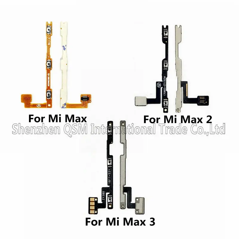 Power Button On / Off Volume Mute Switch Button Flex Cable For Xiaomi Mi Max 2 3 Max2 Max3