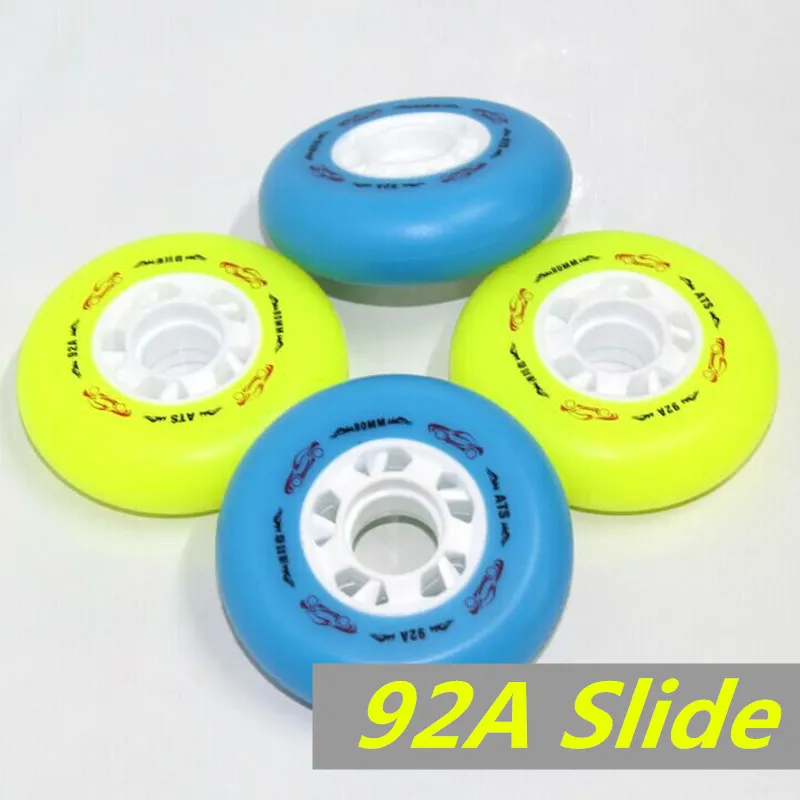 

[92A Sliding Braking wheel] 8 Pcs/Lot Original ATS Inline Skates Wheel, For Sliding Braking Skating SEBA Patins Fire Stone Flint