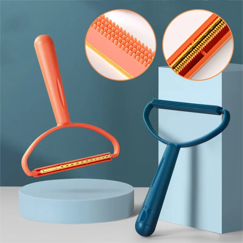 Portable Lint Remover Carpet Cleaning Tool Double-Sided Fluff Remover Remove Dust and Pet Hair from Clothes Furniture Curtains