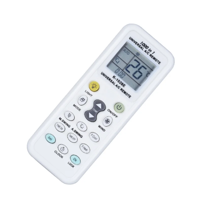 1000 in 1 Wireless Remote Control K-1028E AC Digital LCD Power Consumption Air A/C Universal Remote Control for Air Conditioner