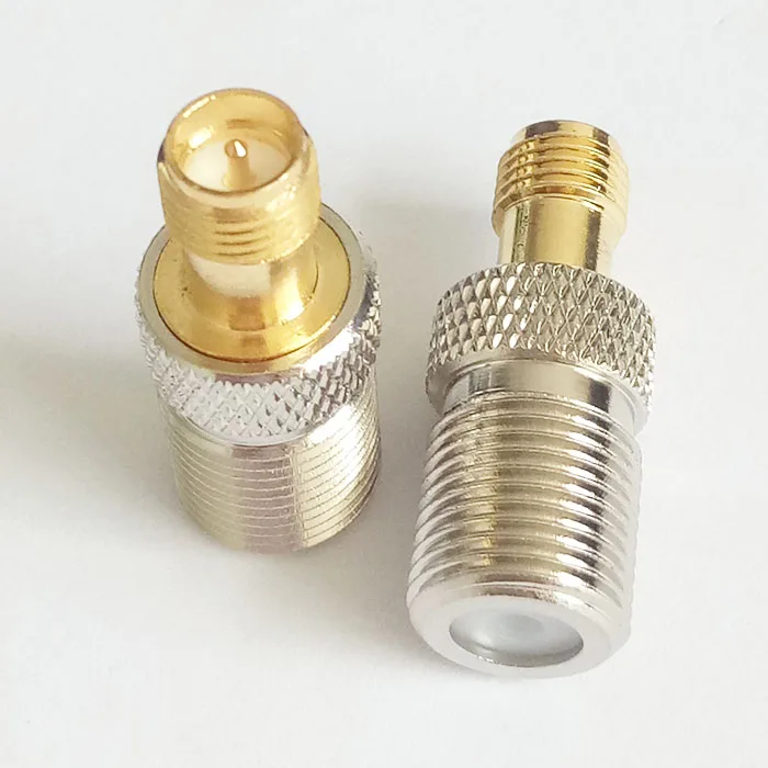 

50pcs Female F Type Jack To SMA Female Plug Straight RF Coax Adapter F To SMA Convertor F Female to SMA Female Connector