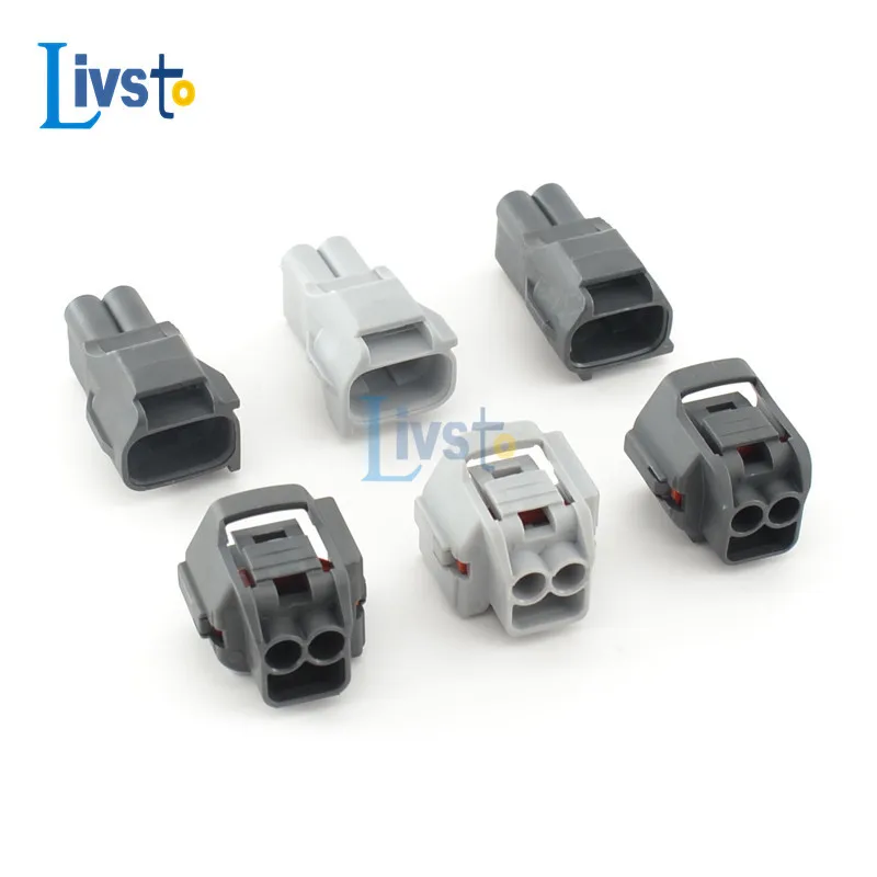 One Set 2 Pin Way Toyota Automotive Waterproof Connector Female Wire Plug Plastic Harness 90980-10899 90980-10901 7283-7023-10