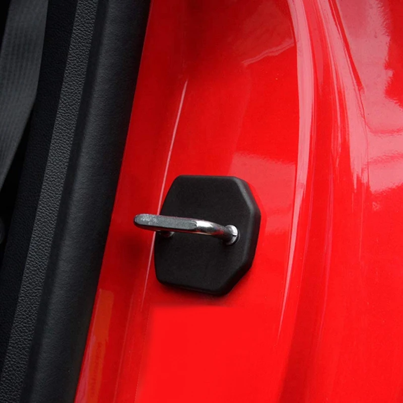 Door Lock Arm Protection Protector Cover Stopper Buckle Cap Anti-Rust Interior Accessories for Ford Mustang 2015-2020 image 6