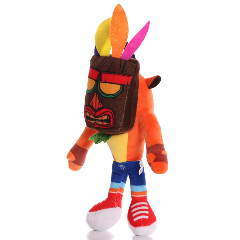 2 pz/lotto 26cm nuovo arrivo Anime Crash Bandicoot giocattoli di peluche Cartoon Animal Aku Crash peluche ripiene bambole regalo di natale per bambini