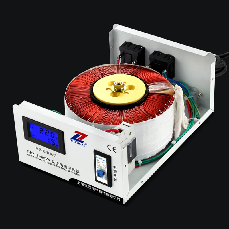 1000VA AC 링 절연 변압기 오디오 안전 절연 전력 변환기 간섭 방지 220V ~ 220V 변압기 1000W