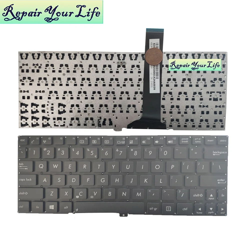 

laptop keyboard for ASUS X102BA X102 X102B US English AEEJBR00110 SG-62601 XUA 0KNB0-0130UI00 black replacement