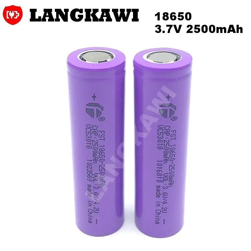 rechargeable lithium ion battery 3.7V2500mah 18650 battery for flashlight power tools toy Electric scooter