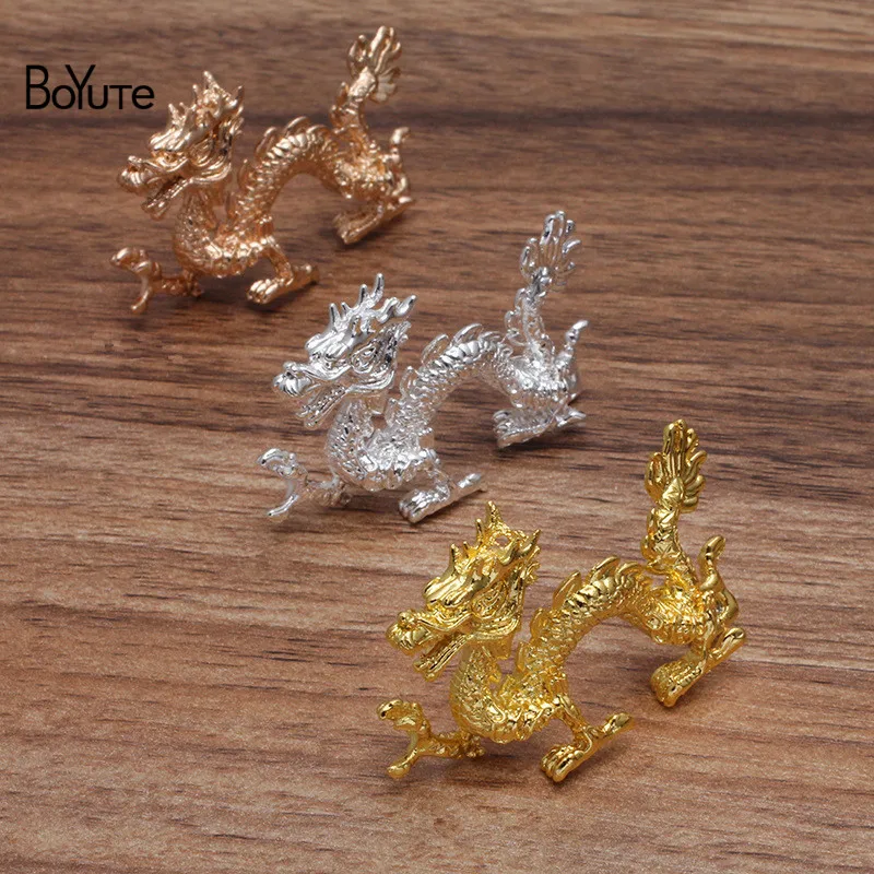 BoYuTe (10 Pieces/Lot) 30*45MM Metal Alloy Dragon Materials Factory Direct DIY Hand Made Jewelry Accessories