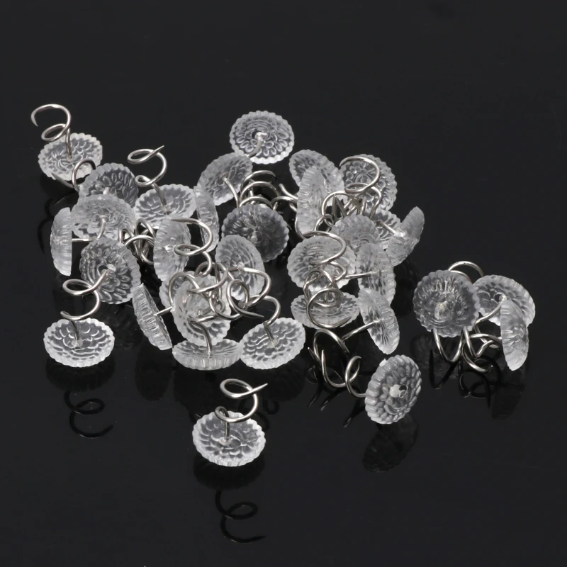 10 PCS Clear Heads Twist Pins Fixed Fastener for Upholstery Blankets Sofa sets Cat Scratching Furniture Protection Accessories