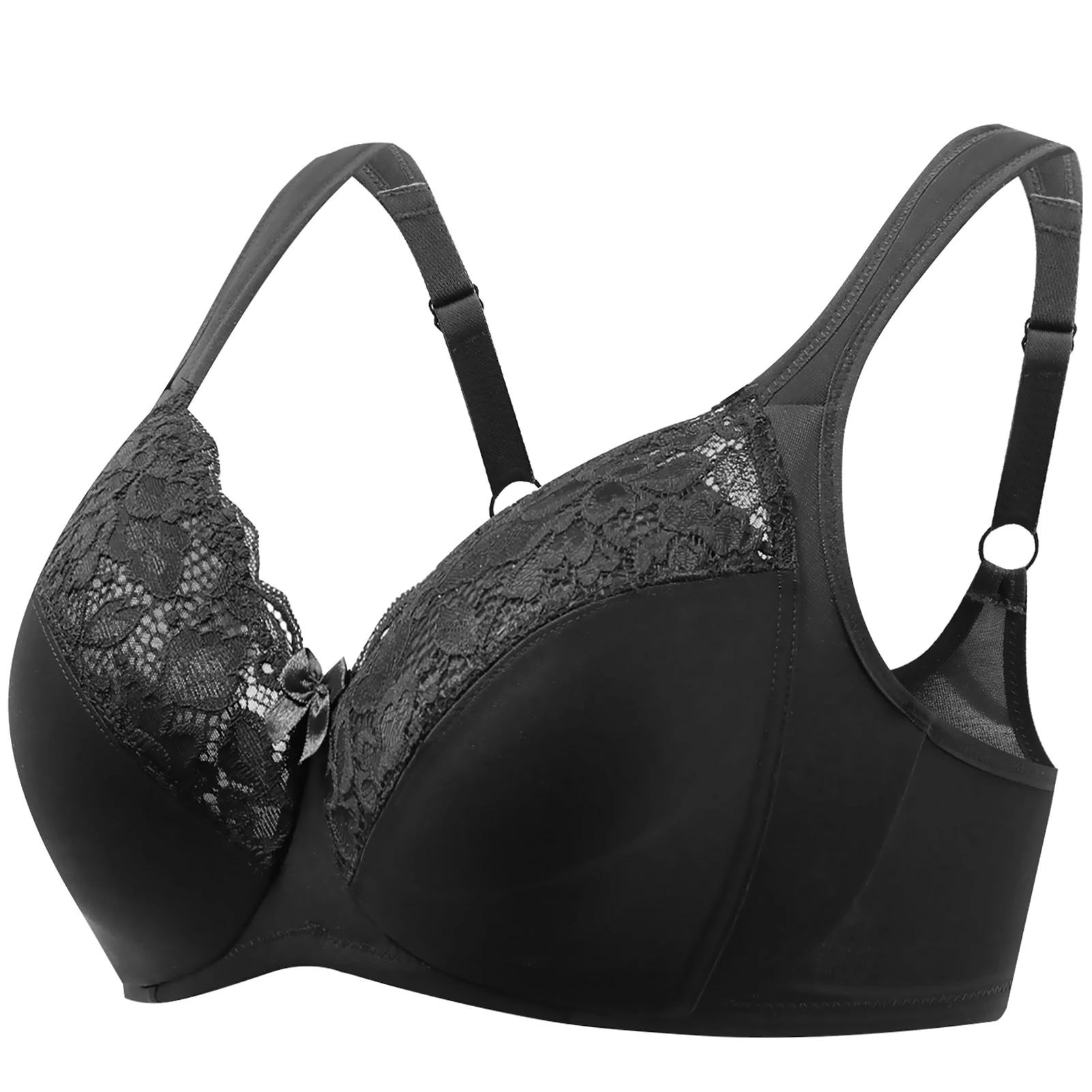 Women\'s Minimizer Full Coverage Underwire Bra Sexy Lace Comfortable Cushion Strap