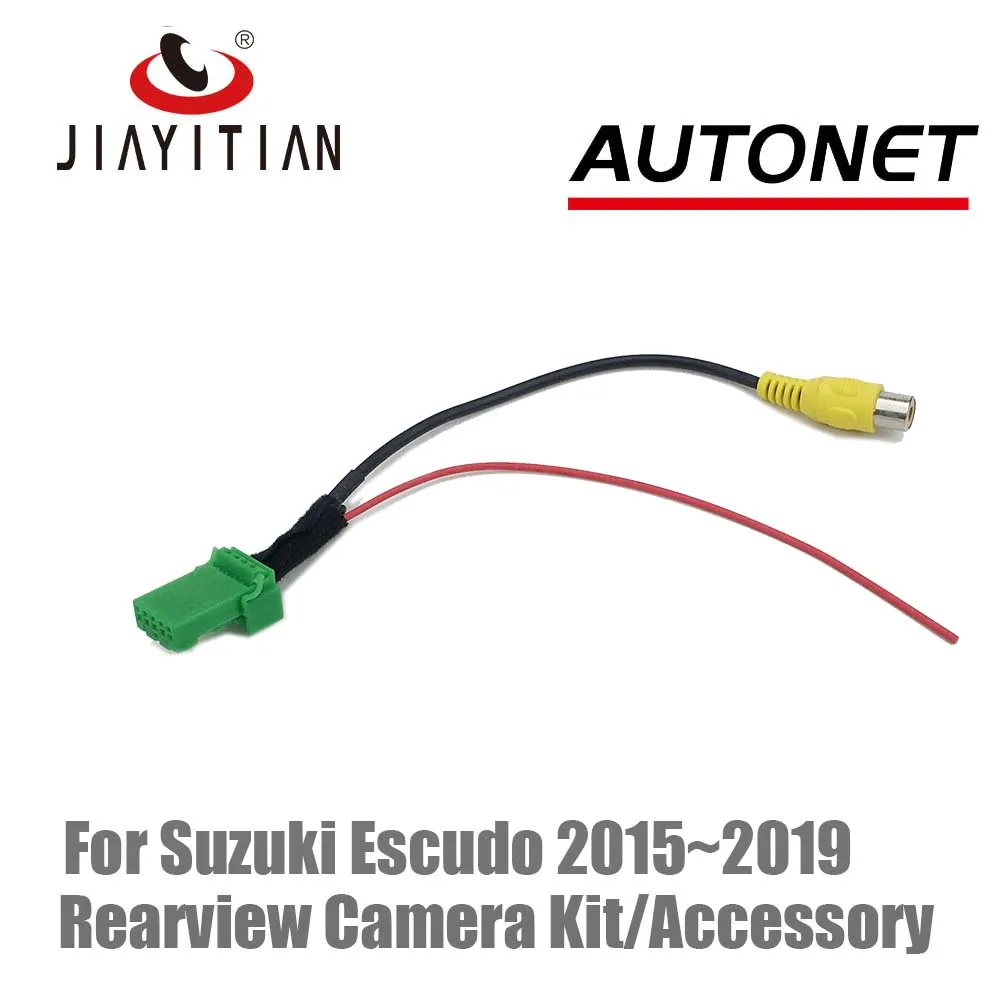 

JIAYITIAN RCA Video Plug Adapter Cable For suzuki Escudo 2015 2016 2018 2019 backup Camera Kit with Factory Monitor Head Unit