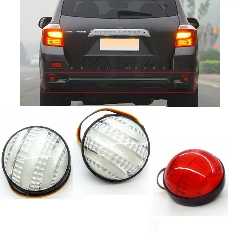 Led Rear Reverse Lights Fog Lamp Brake Lights For Toyota Fortuner Highlander 2007-2012 Rear Brake Fog Lights Auto Accessories
