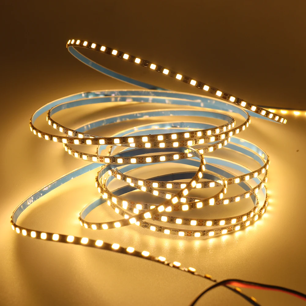 

LED SMD 2025 3MM Tape Light 12V Flexible Strip 168LED/m Cold White Warm White Backlight Indoor Decoration Lighting 5M Strips