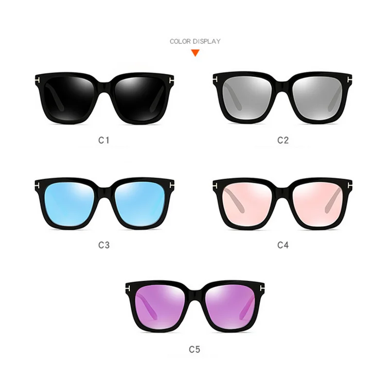 Colorful Myopia Sunglasses Men TR90 Driving Square Minus Lens Prescription Sunglasses Diopter 0 -0.5 -0.75 To -6.0