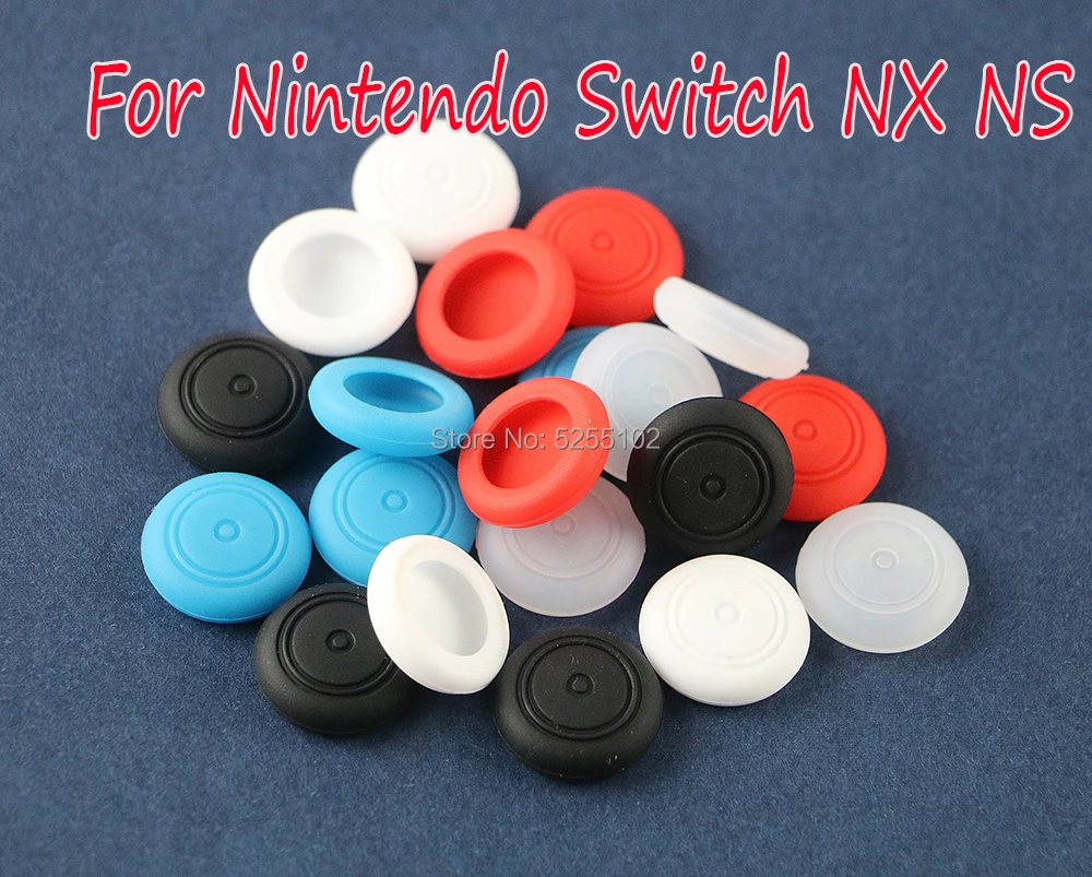 8PCS Silicone Thumb Stick Grip Cap Joypad Analog Joystick Cover Case For Nintend Switch Lite NS Controllers Joy Con ThumbStick