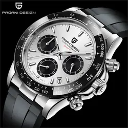 2025 PAGANI DESIGN Top Luxury Brand Men Watch Movement Men Quartz Watch Shockproof Waterproof Rubber Strap Watch Reloj Hombre