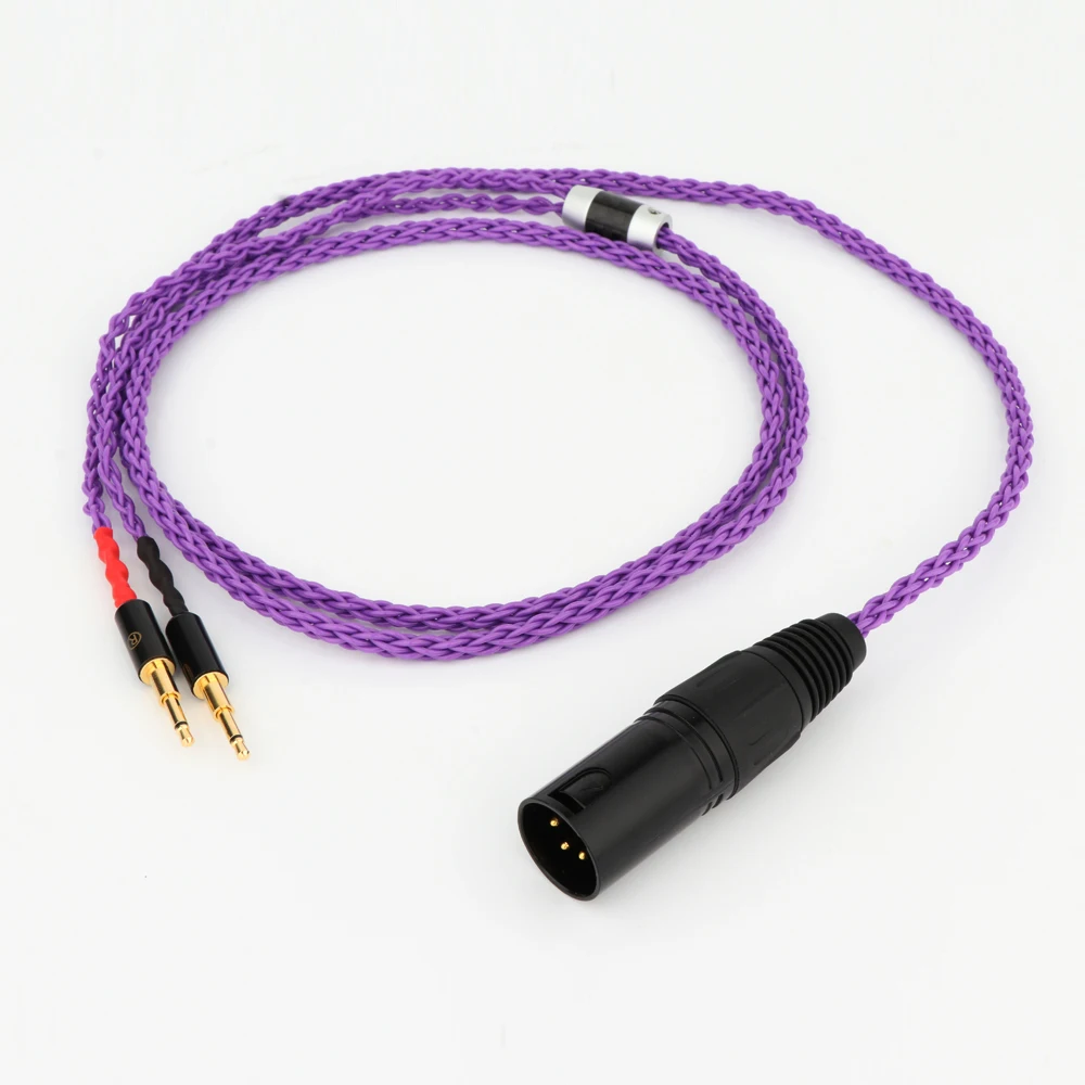 4Pin XLR Balanced Upgrade Cable for Meze 99 Classics T1P T5P t1 d8000 MDR-Z7 D600 D7100 Headphone Handmade