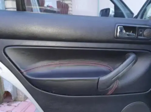 Microfiber Front / Rear Door Panels Armrest Leather Protective Cover For VW Golf 4 Bora Jetta MK4 car interior accessories