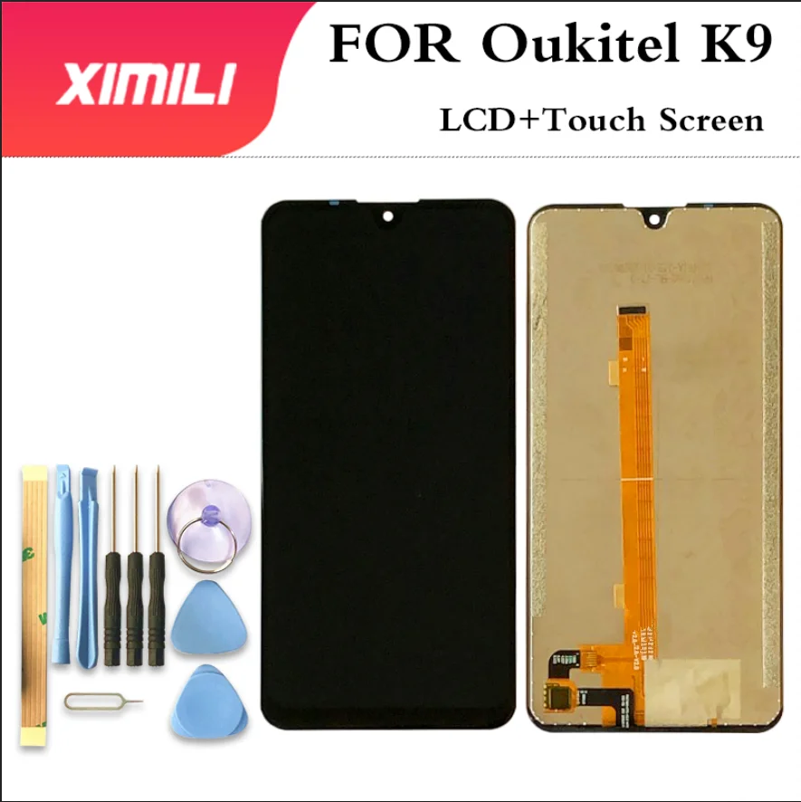 

7.12 inch OUKITEL K9 LCD Display+Touch Screen 100% Original Tested LCD Digitizer Glass Panel Replacement For OUKITEL K9 + Tools