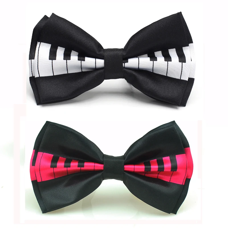 

Mens Bow tie Piano Key board Printed Tie Tuxedo Formal Dress Bowtie Party Wedding Cravat Gift Ties For Men Butterfly Knot Design