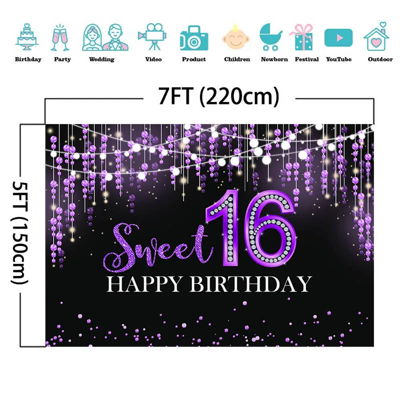 خلفية جميلة لعيد الميلاد السعيد 16 للتصوير الفوتوغرافي باللون الأرجواني اللامع لتزيين حفلات أعياد الميلاد خلفية للصور لاستوديو الصور