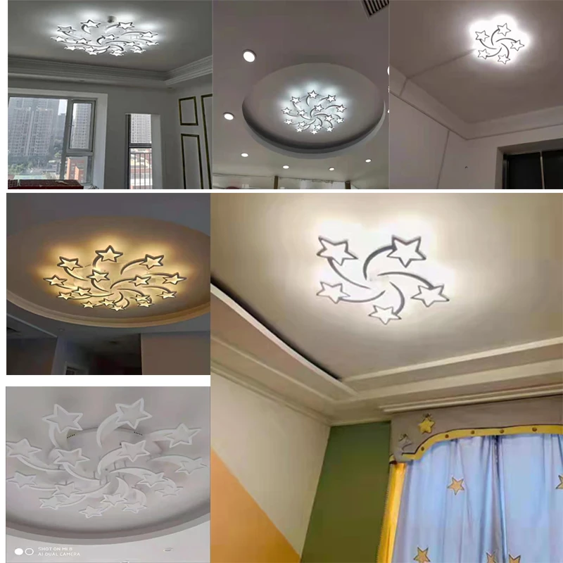 Modern LED bedroom study living room star ceiling lamp corridor balcony chandelier hotel restaurant lighting