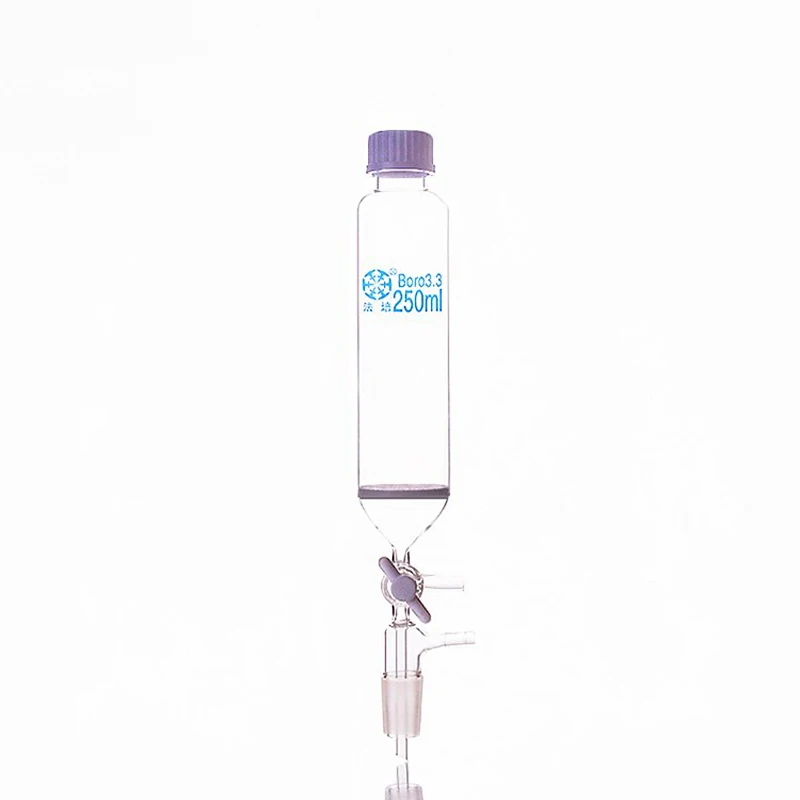 

Peptide solid phase synthesis tube,P15,Capacity 250ml,Joint 24/29,Threaded mouth 32mm,With PTFE switch valve and sand core board