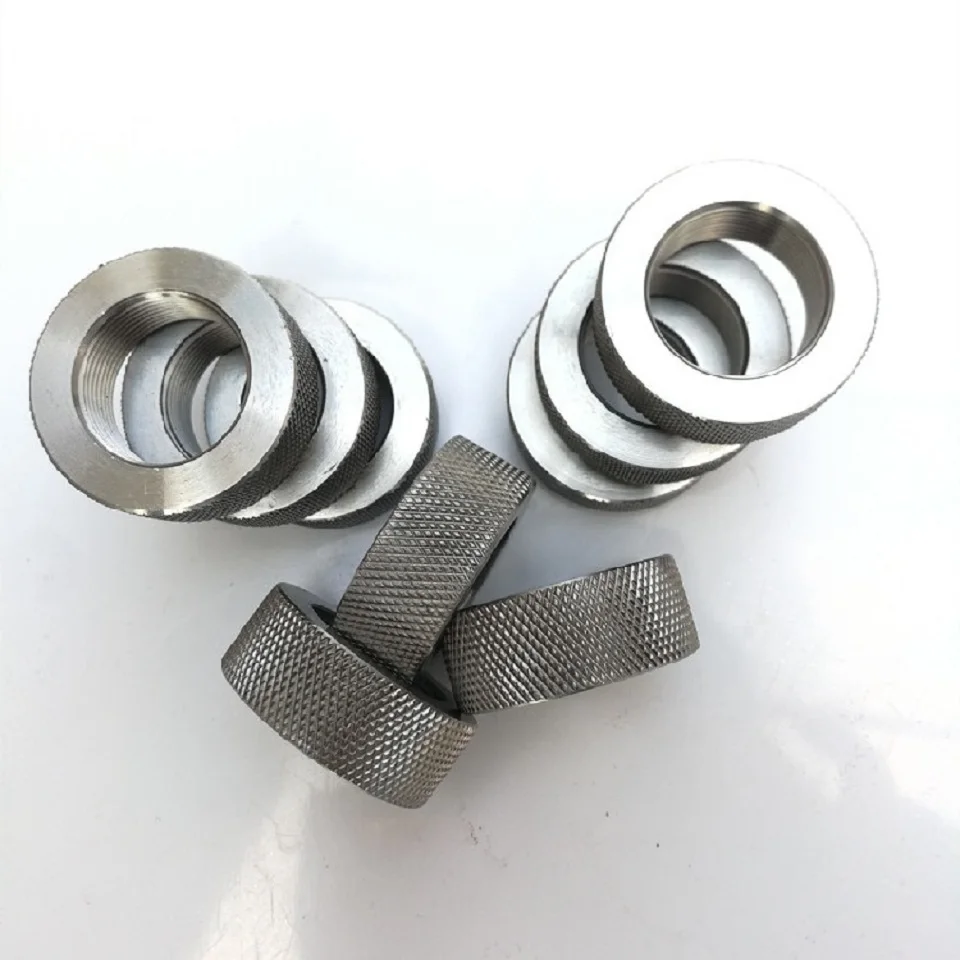 1PCS stainless stee face mask machine Special knurled nut M25X1.5 for one-drag-two face mask machine parts and accessories