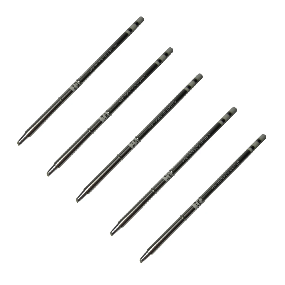 5 PCS T12-BC3 Replace Soldering Tip for HAKKO FM-203FM-203 FM-204 FM-206 FX-951 FX-950 FX-952 FX-9501 FM-2028 FM-2027 FM-2021