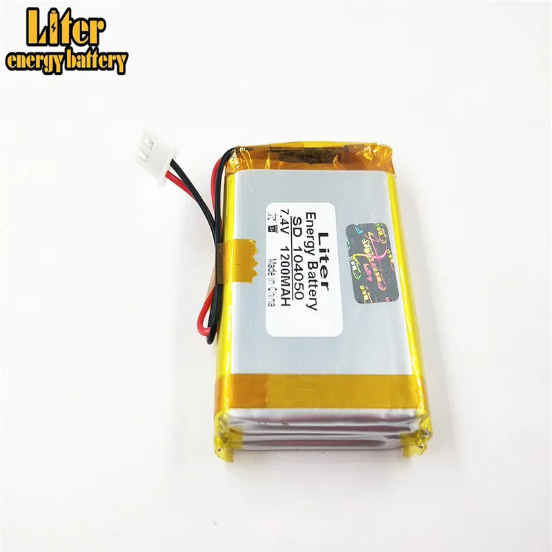 7.4V 1200mAh 104050 XH2.54 Polymer Li-ion battery for DVD TV Digital Satellite Finder Meter WS-6933 WS-6923 lithium ion battery