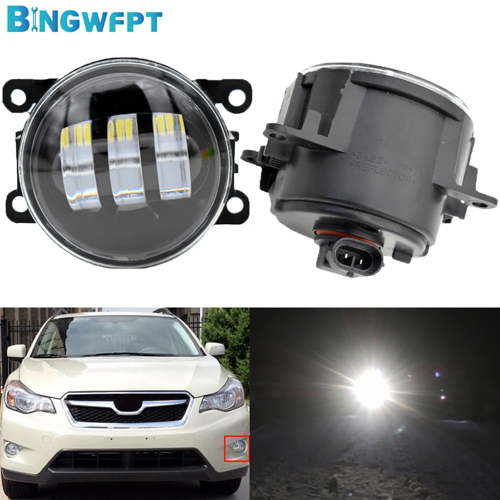 

1Pair For Subaru XV Crosstrek 2013-2015 For Subaru Forester 2013-2018 Fog Light Headlights Car H11 LED 12V Fog Lamp DRL