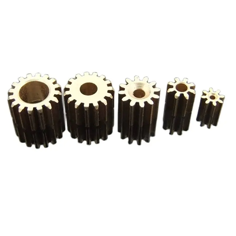 92A Brass Gear Pore 1.95 mm Shaft ( 10 Pcs ) 9 Teeth Motor Shaft Gears Modulus 0.5 DIY Toys RC Model Cars