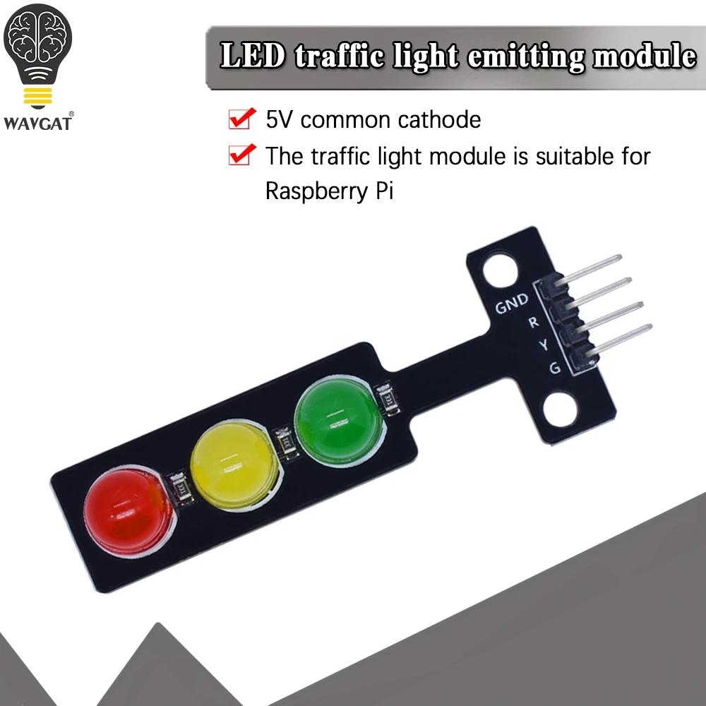 WAVGAT LED traffic lights light-emitting module / digital signal output Traffic light module / electronic building blocks