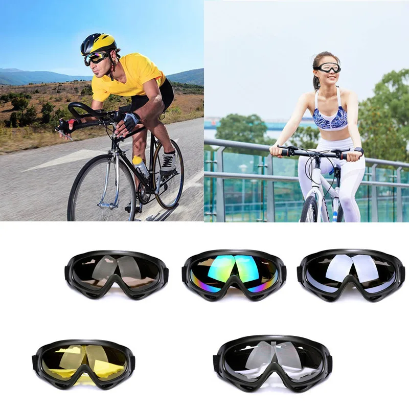 Lunettes de pare-brise de moto pour hommes et femmes, anti-sable, anti-poussière, équitation en plein air, lunettes de ski, lunettes de protection