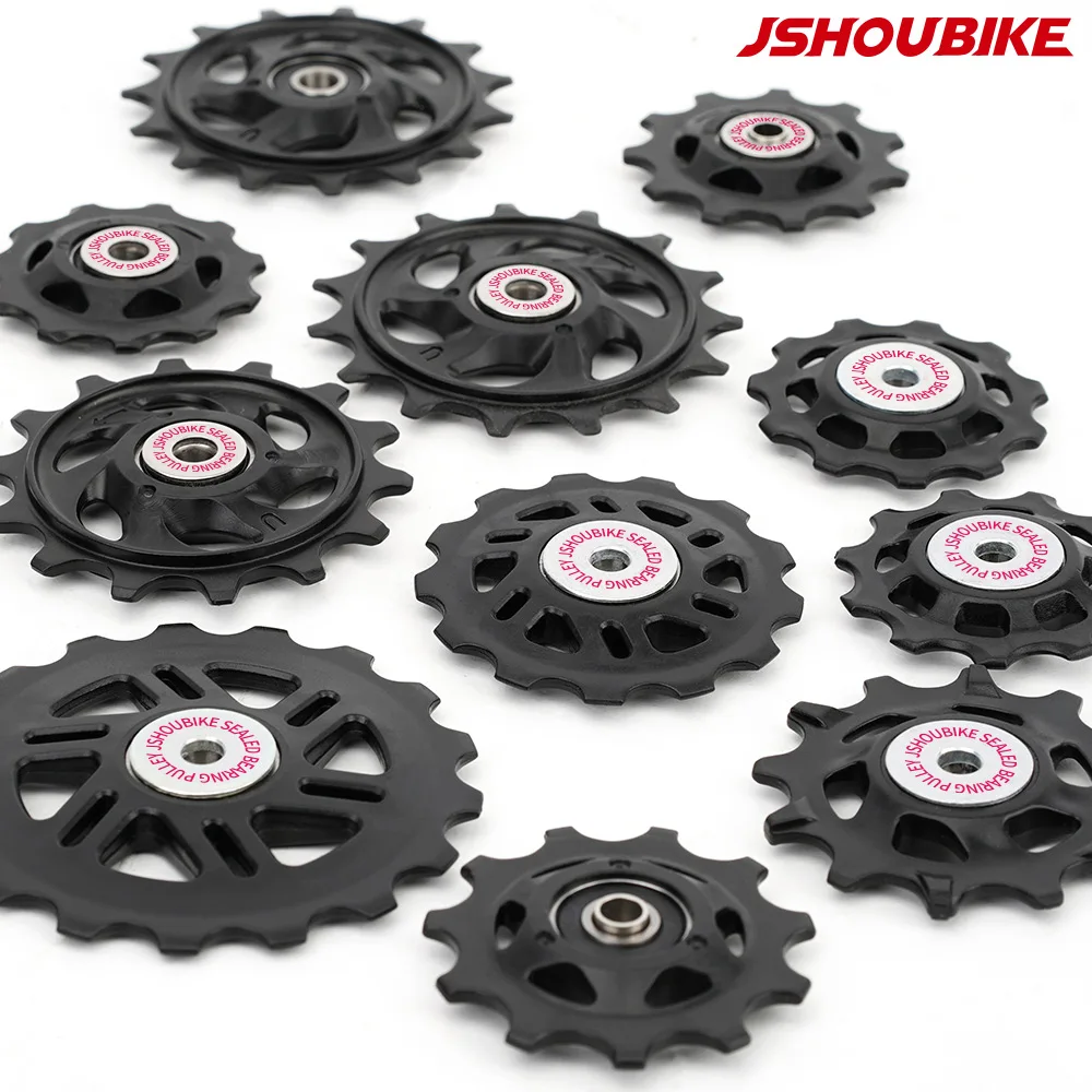 JSHOUBIKE Bicycle Pulley Bearing Wheel 11T 12T 13T14T15T16T17T Road Bike Guide Wheel for Shimano Sram MTB Jockey Rear Derailleur