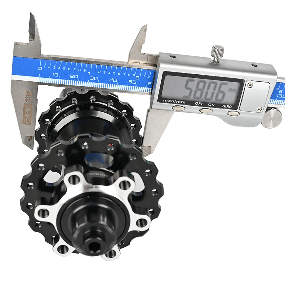 ARC 006 MTB Fahrradnabensatz Vorne Hinten 28/32/36H 120 Klicks 2+4 Gedichtete Lager HG 8-12S Scheibenbremse Schnellspanner – Detail 19
